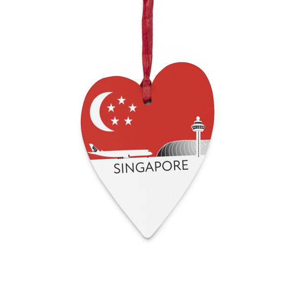 Singapore-themed Wooden Ornaments