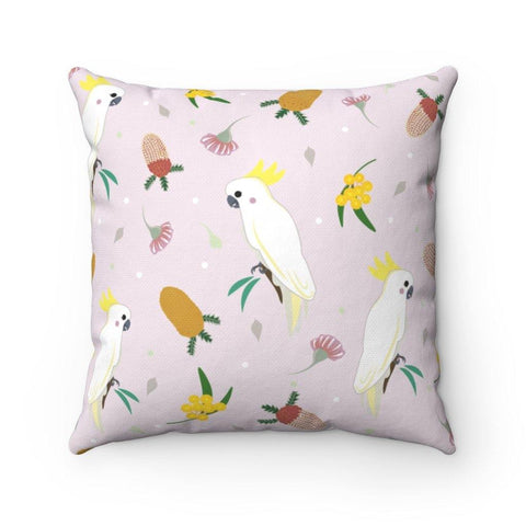A Cockatoo in a Pink Tree Cushion - Bittle Life